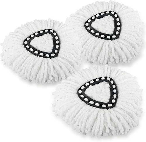 Miniatura 9 de Cabezal de repuesto para trapeador giratorio compatible con Ocedar EasyWring Spinning Mop - Cabezal de repuesto para trapeador giratorio de