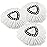 3 Pack Spin Mop Refill Replacement Head Compatible with Ocedar EasyWring Spinning Mop - Microfiber Mop Replace Heads