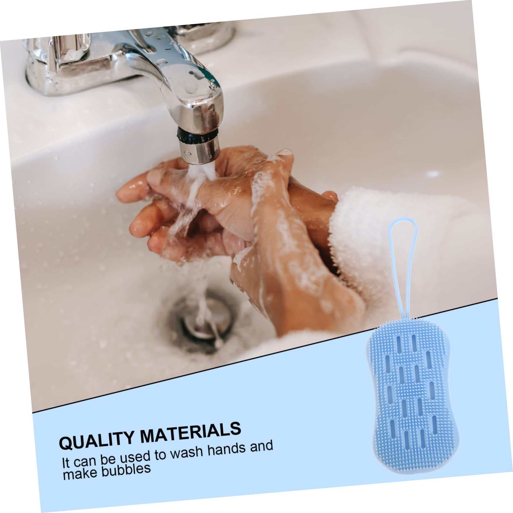 Healeved 4piezas Cepillo Para Masaje y Limpieza Corporal Guantes Exfoliantes De Doble Cara Para Uso Mano Espacio Ahorra y Fácil De Colgar Para Cuerpo y Pies