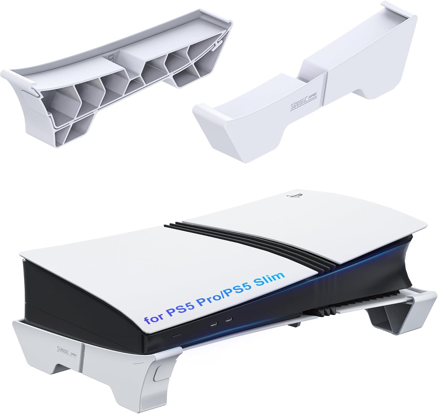 Product image of Horizontal Stand Compatible with PS5 Pro/PS5 Slim Console, Base Stand Accessories for PlayStation 5 Slim/Pro Disc & Digital Edition(Not for PlayStation 5 2020)