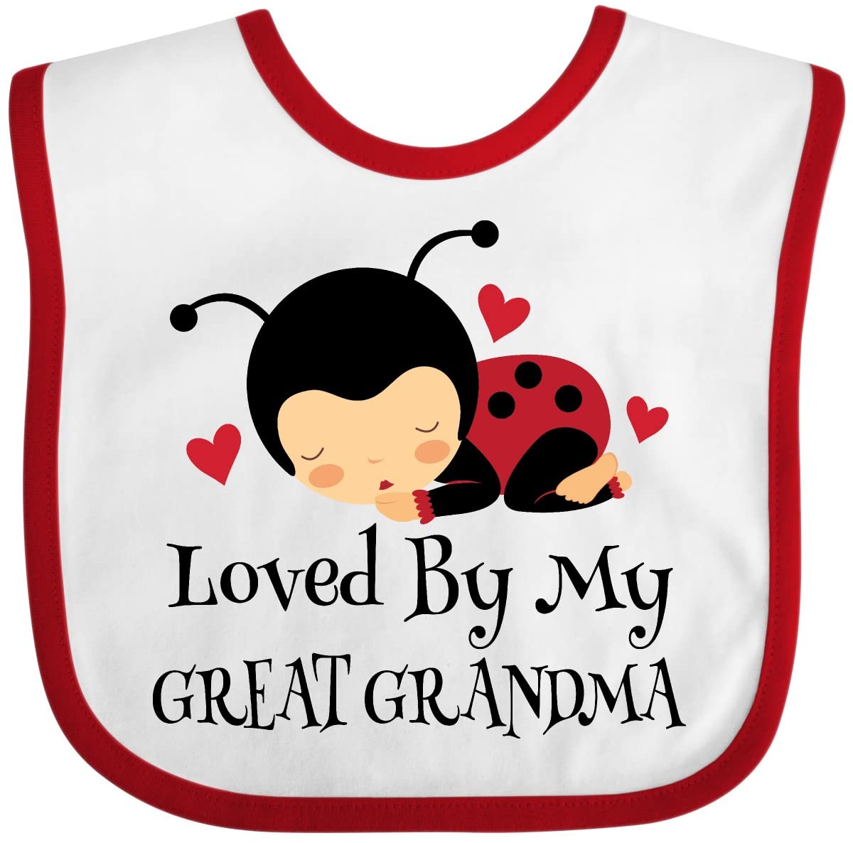 inktastic Loved By My Great Grandma Baby Bib