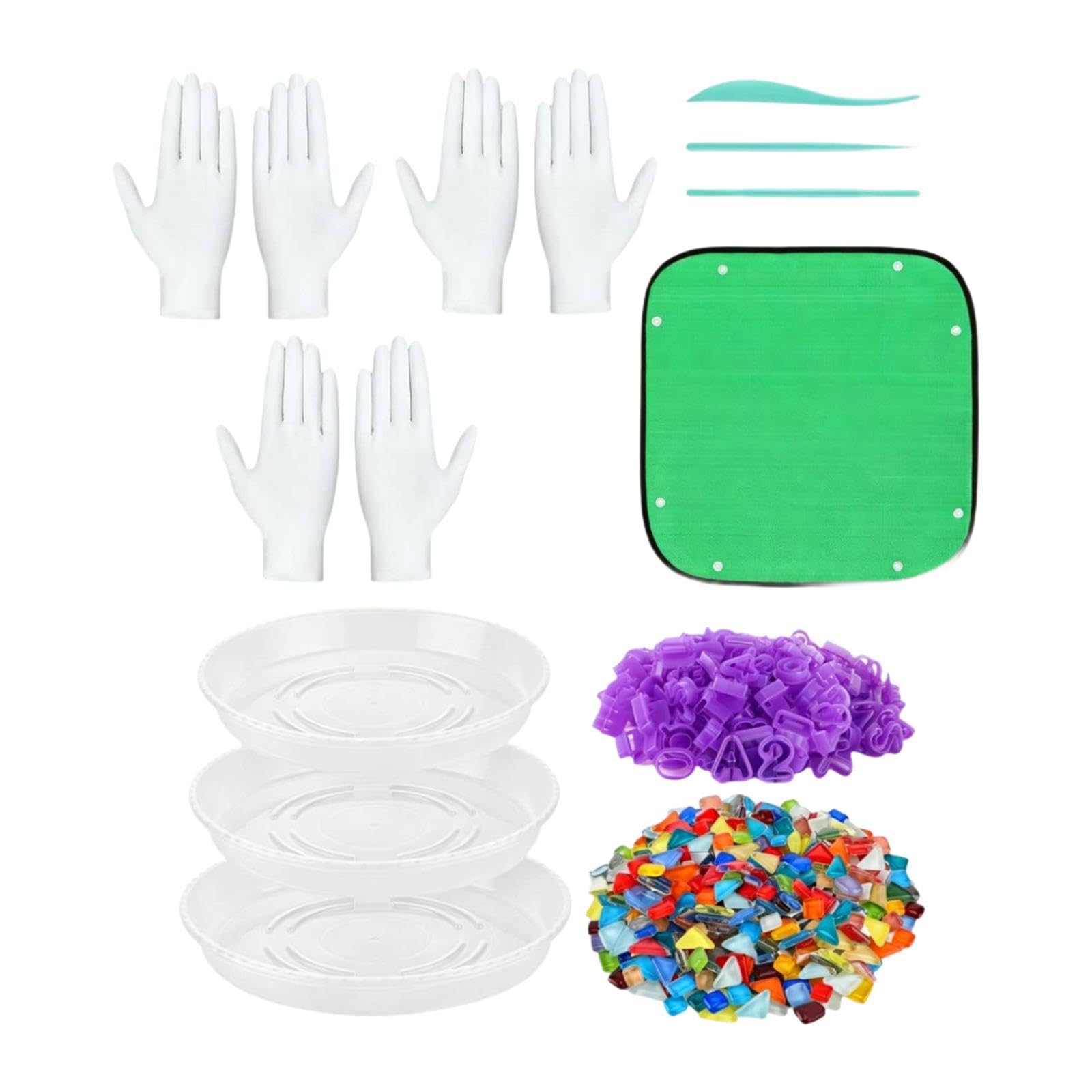 Harilla Kit di Attrezzi per la creazione di gradini Decorativi, timbri con Lettere in Cemento riutilizzabili per lavori Fai da Te, Rotonde in Cemento