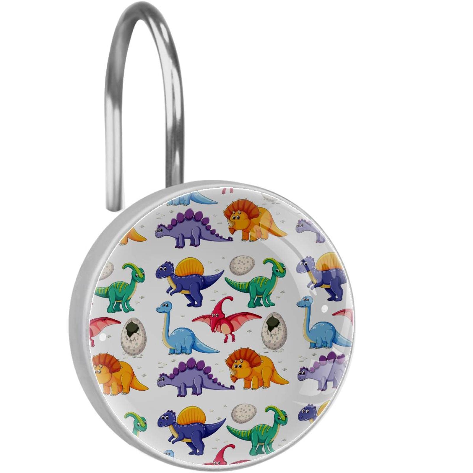 Crochets dinosaure pour rideau de douche : décorez la salle de bain des enfants
