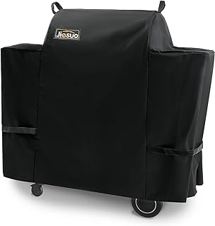 Jiesuo Grill Cover for Traeger Ironwood 650, Heavy Duty Waterproof Wood Pellet Grill Smoker Cover, Outdoor Full Length Grill Cover