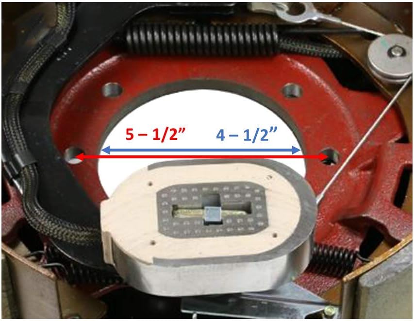 Electric Trailer Brake Right Hand Side 12-1/4" x 5" Assembly for 12,000 to 15,000-lbs Capacity Axle, Trailer Brake Kit, Electric Trailer Brakes 1 x Right Hand Side (77-1212-2)