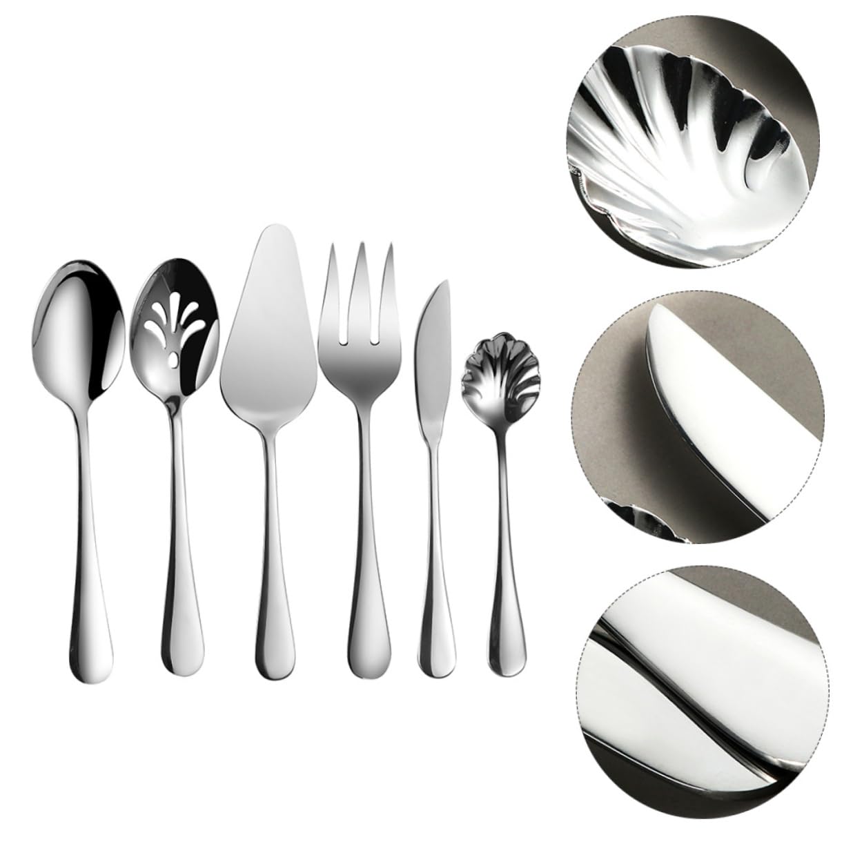 AUTSUPPL 1set Colander Spoons and Cream Scrapers Cake Shovel Spoons for Home Baking and Dessert Shops Easy to Clean and Stylish Design