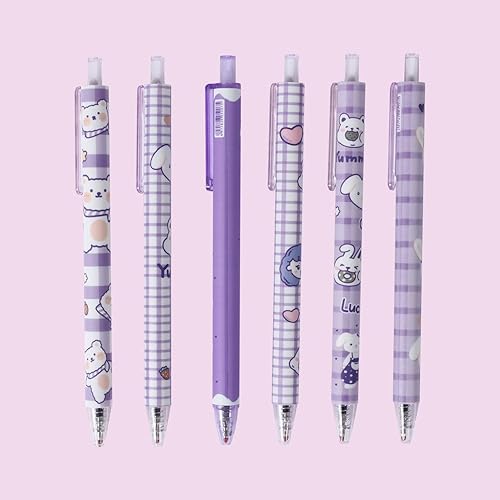 Miniatura 5 de NSJDDWN Lindos bolígrafos Kawaii 30 unidades de 0020in de tinta negra retráctil bolígrafos de gel kawaii suministros escolares de oficina papelería