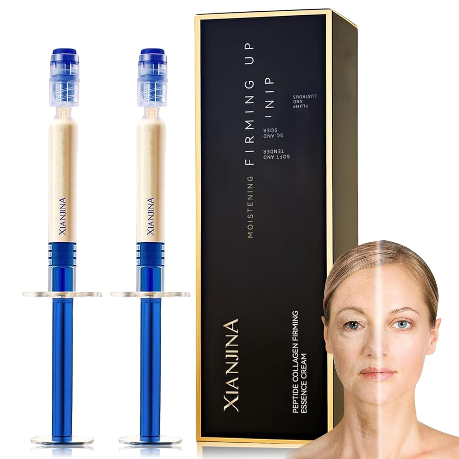 Xianjina Micro-Molecular Collagen Anti-Wrinkle Lotion, Micromolecular Collagen Anti-Wrinkle Lotion, Polypeptide Collagen Elastic Essence Cream (2) Xianjina Micro-Molecular Collagen Anti-Wrinkle Lotion, Micromolecular Collagen Anti-Wrinkle Lotion, Polypeptide Collagen Elastic Essence Cream (2)