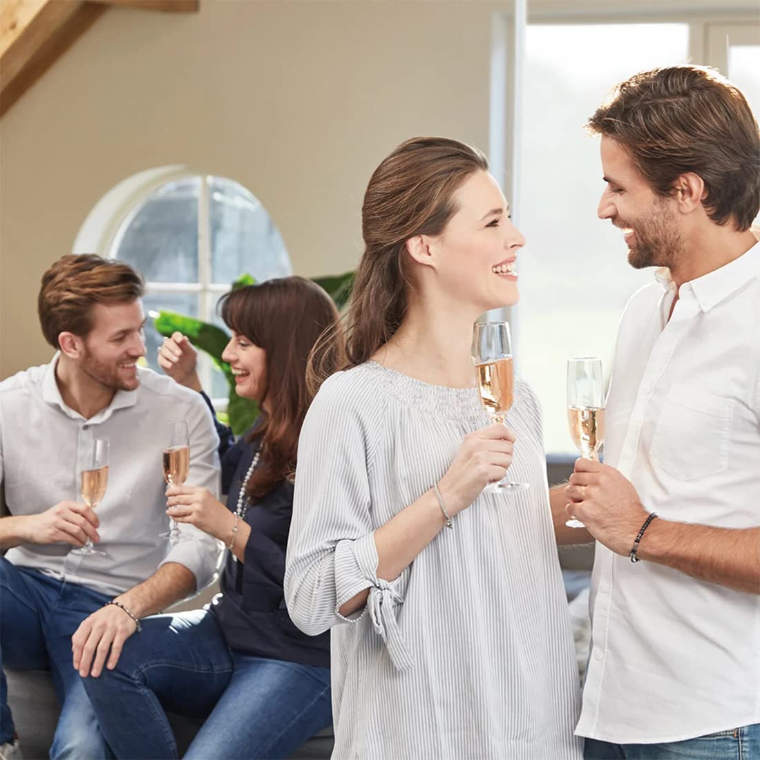 Set di Bicchieri di champagne con incisione Motiv – Due