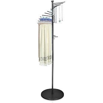 Scarf Holder Standing Scarf Hanger 150-170 cm Height Adjustable