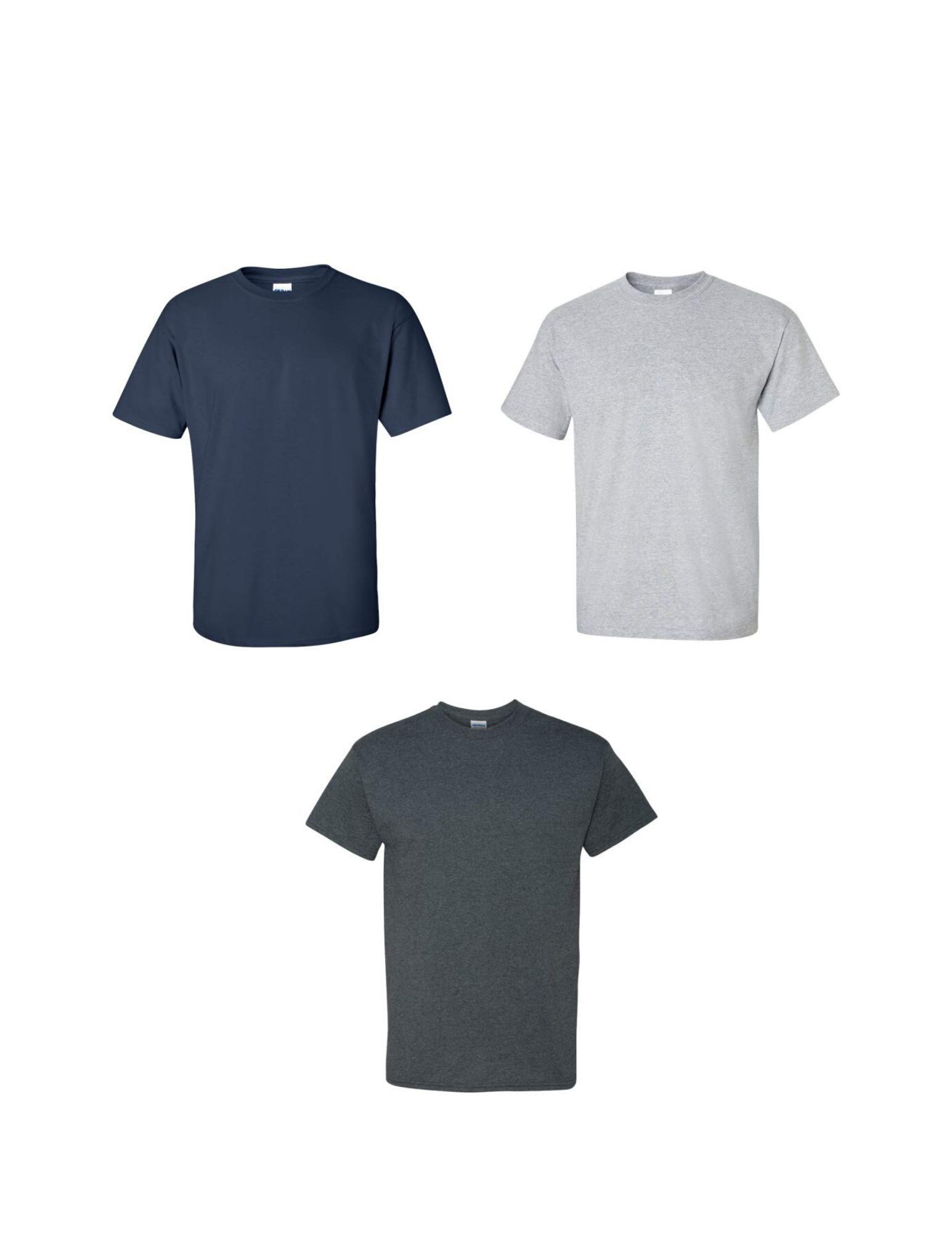 Gildan Men's Ultra Cotton Adult T-Shirt, 3-Pack