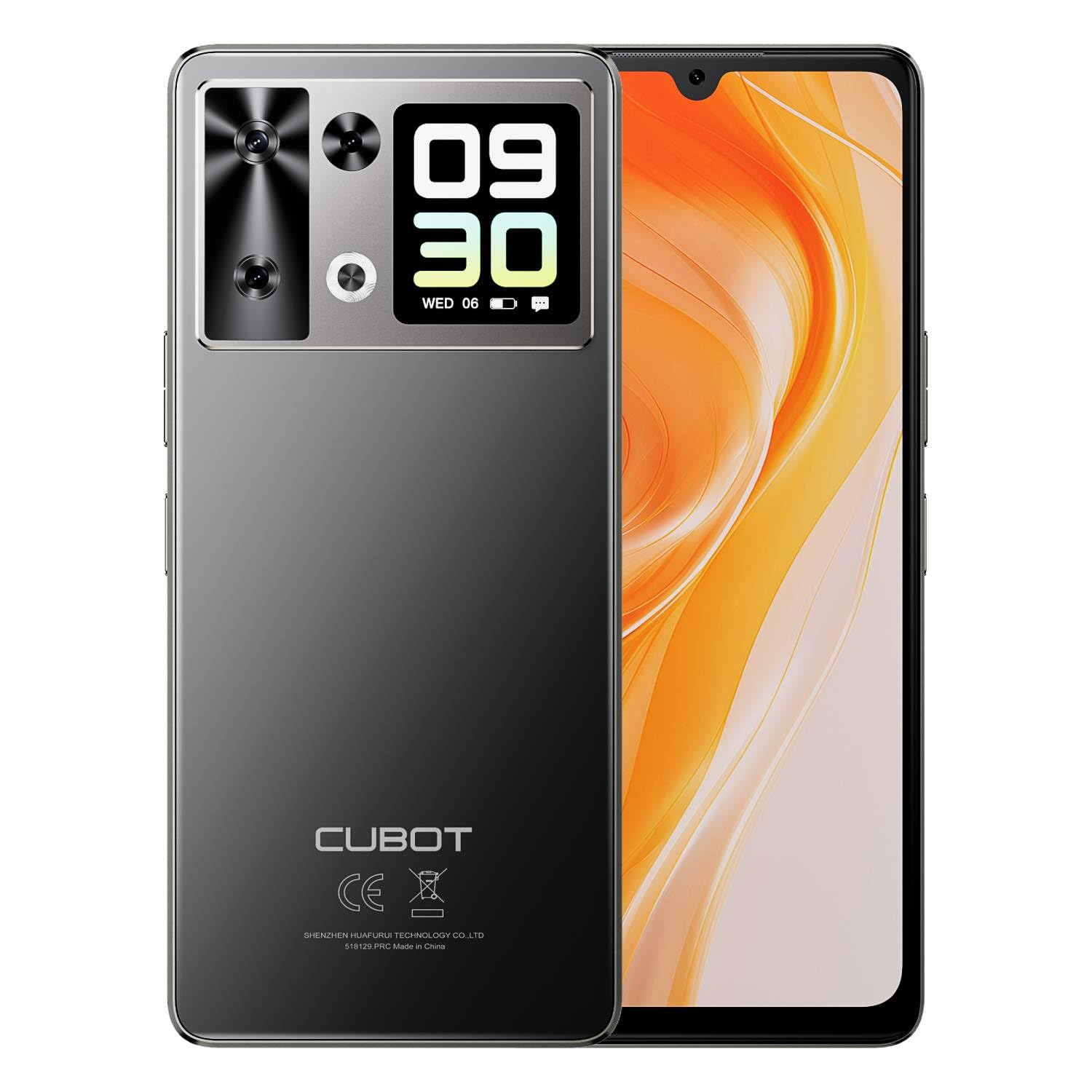 P90 – Smartfon 4G 6,88" HD+ 120Hz, 12GB RAM (+12GB rozszerzane), 256GB ROM, Aparat 64MP, Android 15, Helio G100, NFC, Czarny
