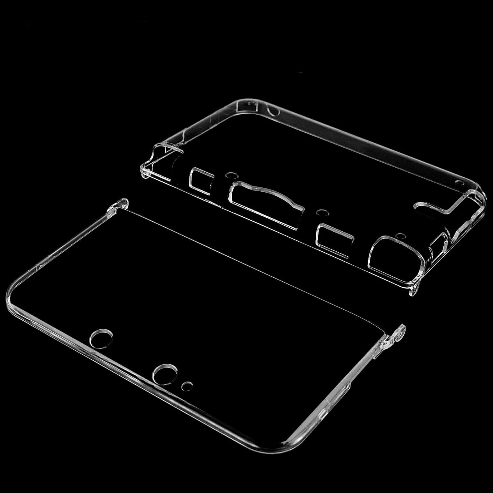 Hzxkqmil Étui de Protection pour Nintendo 3DS XL/LL, Coque Dure en Cristal Clair Housse Protectrice + 1 Jeux de Films de Protection D'écran pour 3DS XL/LL Console