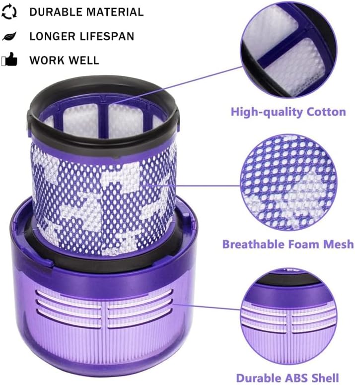 Miniatura 5 de 4 piezas de repuesto para Dyson V11 Torque Drive V11 Animal V15 Detectar Aspiradora Hepa Post Filter Filtros de vacío Parte 970013-02