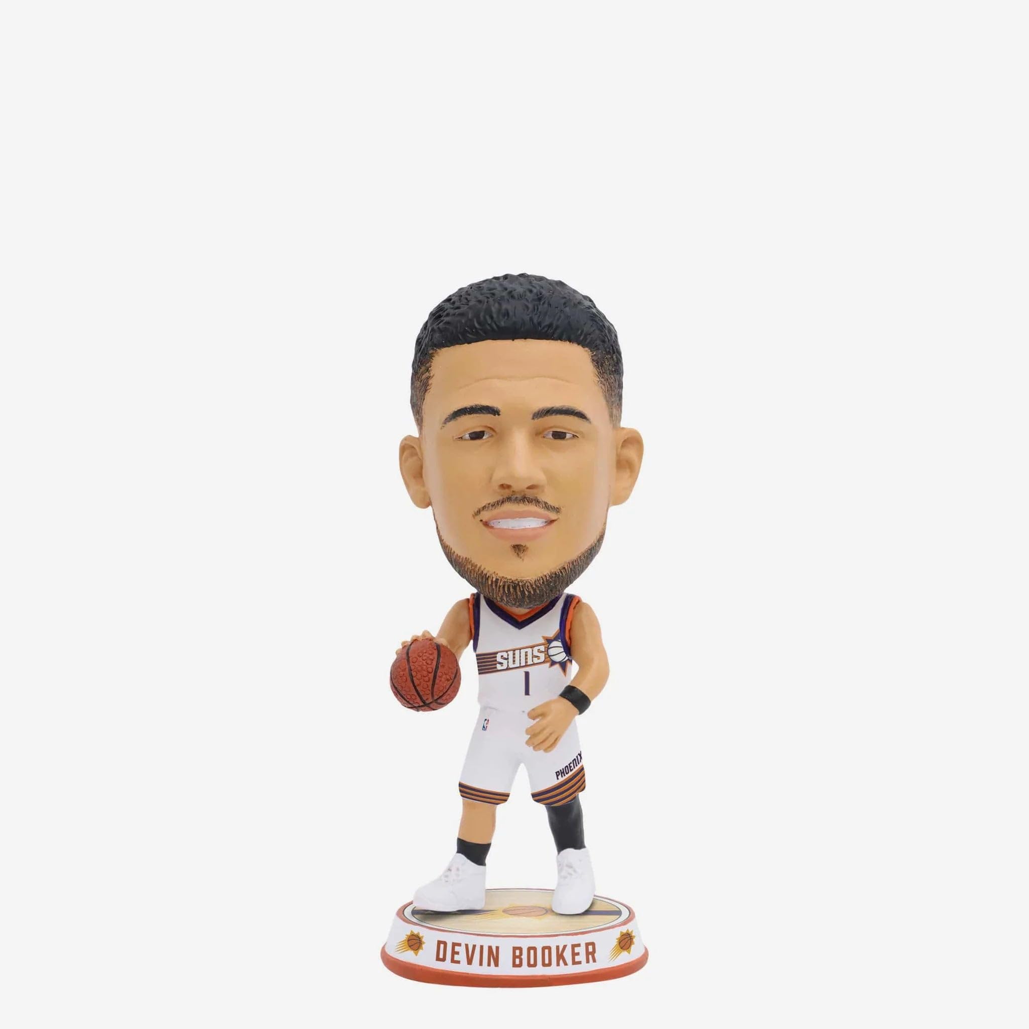 Devin Booker Phoenix Suns Court Stripe Mini Bighead Bobblehead NBA