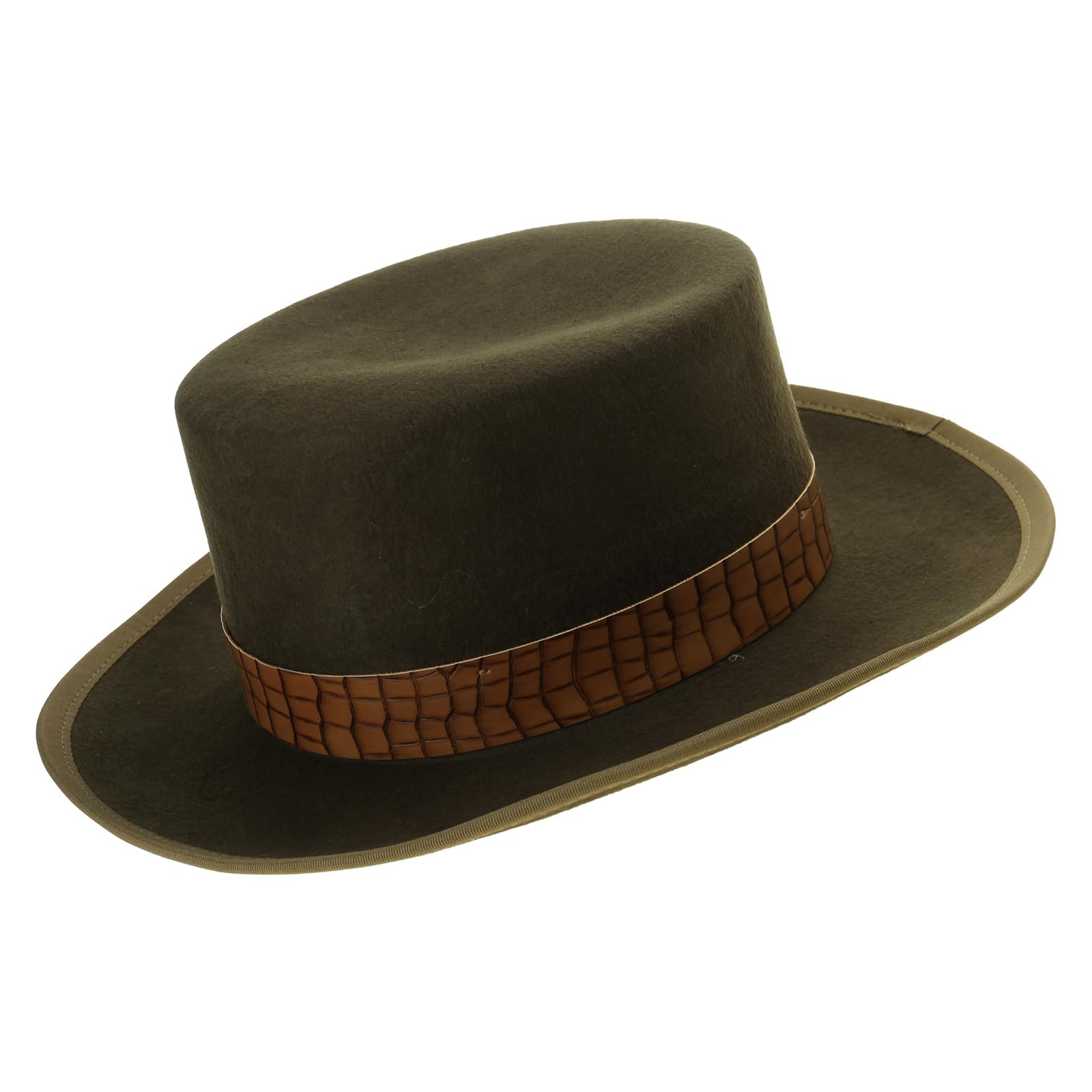Wool Panama Hat Fedora Western Short-Brim Hat Cap Gentlemen Photo Props Western Fedora For Men Women Unisex Wear Country Hats For Men