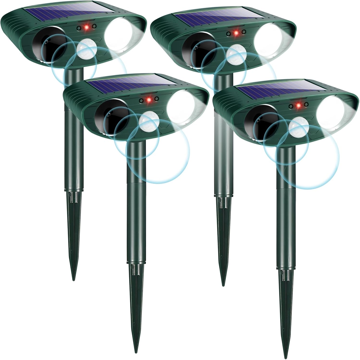 Amazon.com: 2 Pack Ultrasonic Animal Repellent Outdoor Cat Deterrent ...