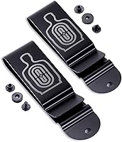 Vista 21 de Clips Universales de Cinturón de Metal - (Se Ajusta a Cinturones de 1.75 Pulgadas) – (Acabado Pulido o Negro) – Soportes de Clip de Reemplazo