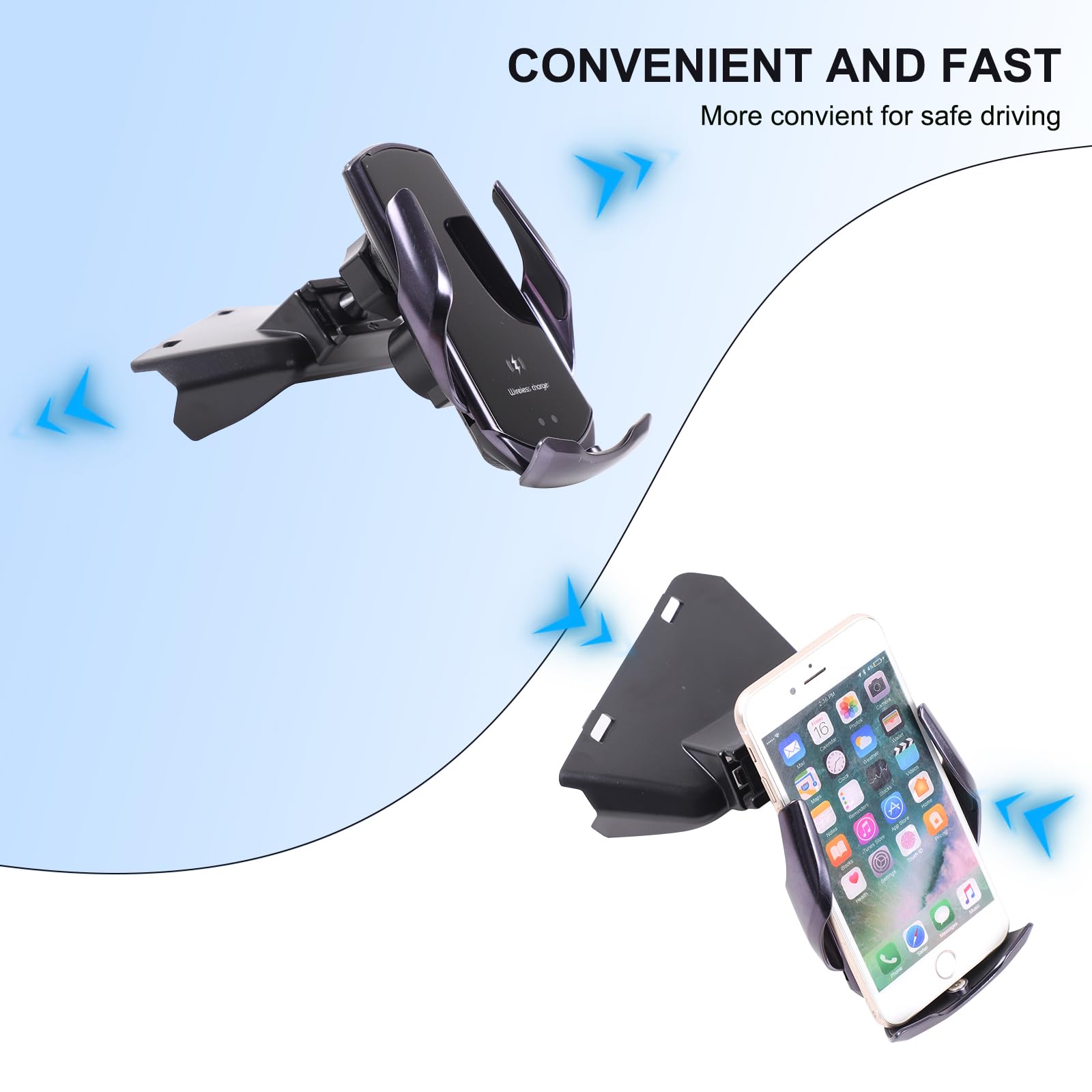 Supporto per cellulare per Audi Q4 e-tron & Q5 2022-2024, supporto magnetico per bocchetta di ventilazione con rotazione a 360°, presa stabile per tutti gli smartphone, fissaggio rapido con una sola