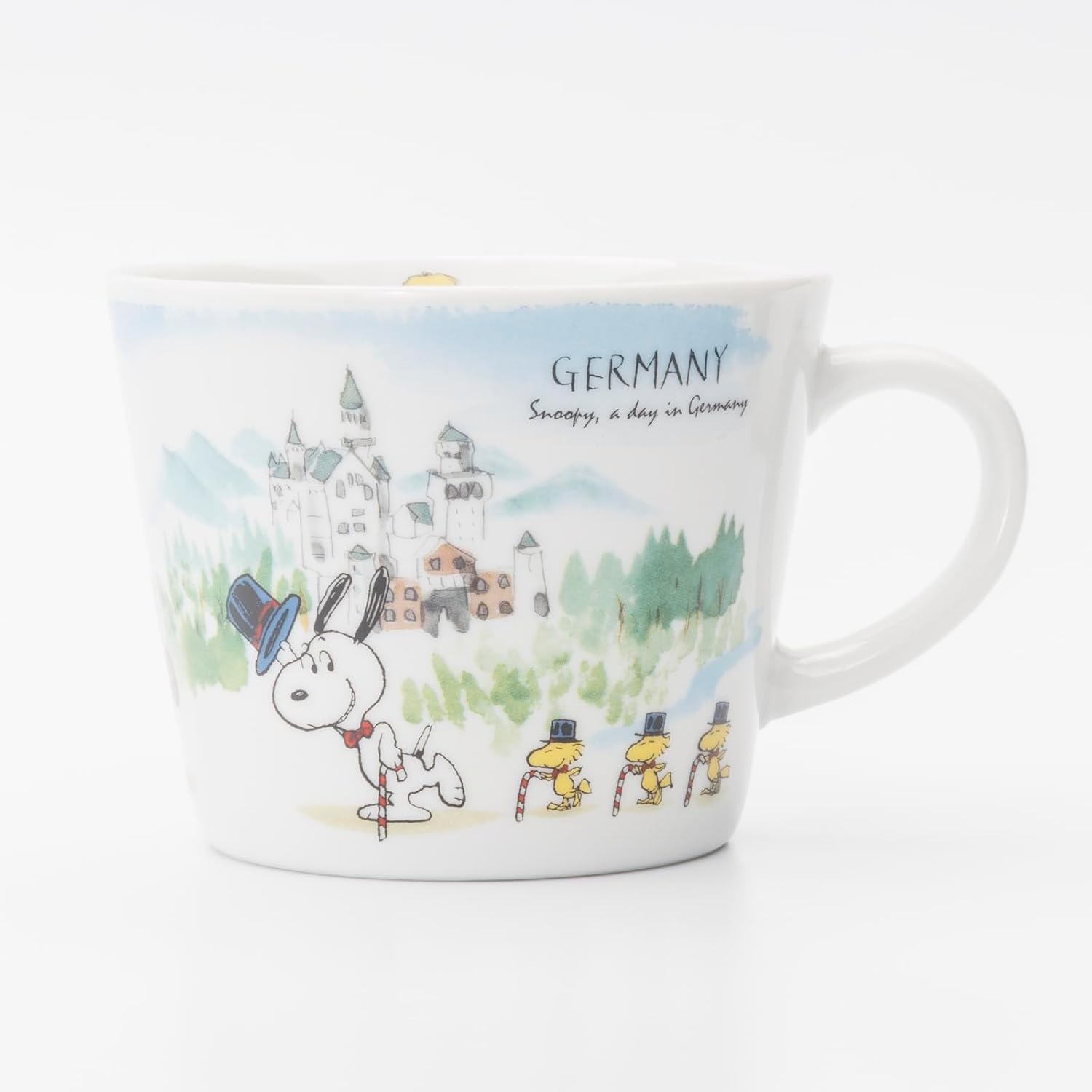 Peanuts 889387 Snoopy World Travel Germany Mug Cup, Diameter Approx. 3.9 x Height 3.1 inches (10 x 8 cm), Capacity: Approx. 11.5 fl oz (340 ml), Microwave and Dishwasher Safe, Made in Japan image 3