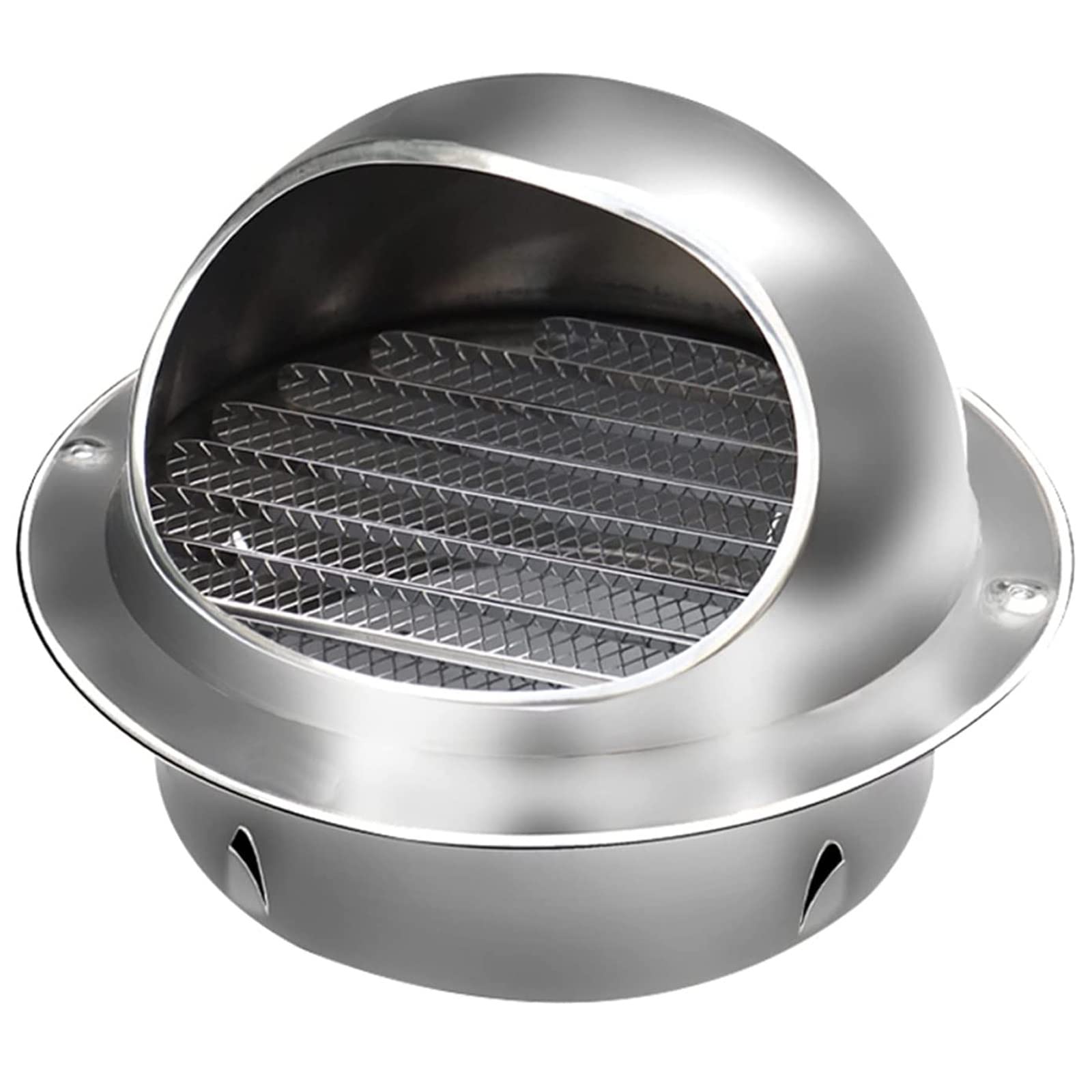 Conduit Aérateur D'Air Grille De Ventilation En Acier Inoxydable, Grille D'aération Circulaire Avec Maille De Protection, Pour Bureau Cuisine Salle De Bain Grille D'Aération Murale ( Size : 180mm/7.1i