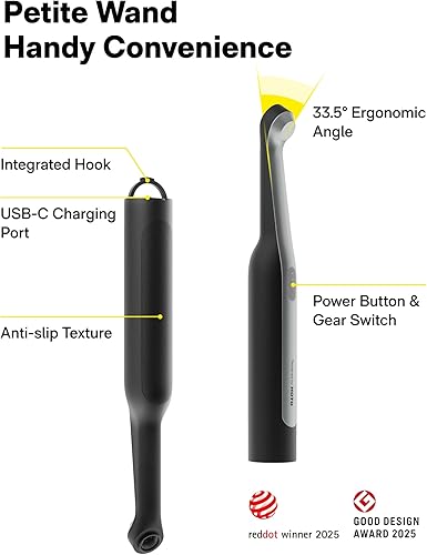 Miniatura 9 de HOTO Wand - Limpiador giratorio inalámbrico, cepillo eléctrico de limpieza de lechada recargable, limpiador de baño impermeable IPX7, 12 cabezales