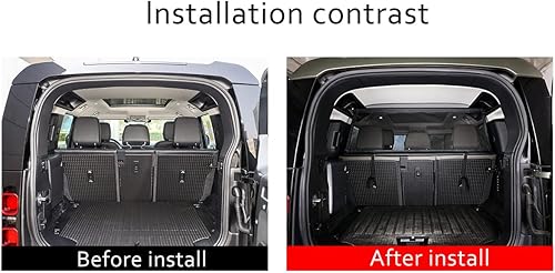 Miniatura 3 de YIWANG Bolsa de almacenamiento de tela negra para maletero de automóvil, bolsa de almacenamiento para Land Rover Defender 110 2020-2022 Accesorios