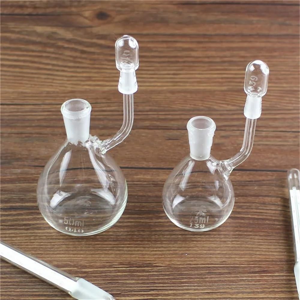 Laborgeräte und -ausrüstung Laborglas-Dichteflasche 25 ml 50 ml mit Thermometer(50ml white)