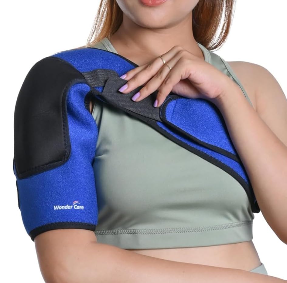Wonder Care Rotator Cuff Brace with Hot Cold Pack Pocket for Shoulder Pain Relief Neoprene Shoulder Support Brace for Men and Women for Dislocated, Frozen, Mouse shoulder, Rotator Cuff Pain Relief Wrap (Universal : 26"-36") (B08SVMPZVC) Amazon Price History, Amazon Price Tracker