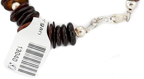 Miniatura 2 de Pulsera de plata esterlina 925 auténtica con certificado Navajo Natural Madre de Perla Nativa Americana