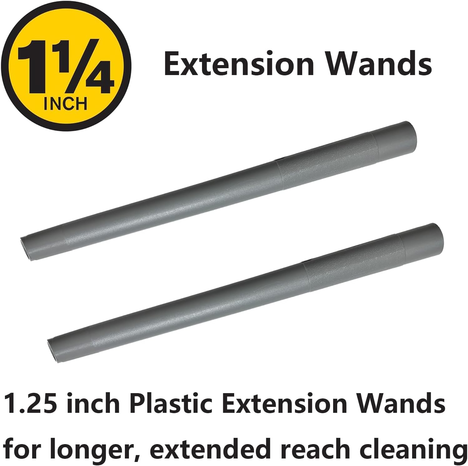 224006 vacuum extension wand for kirby, 2pcs 1.25 inch vacuum extension tube 224001 224012 224014 224097 fits kirby vacuum attachments reach those hard-to-clean areas