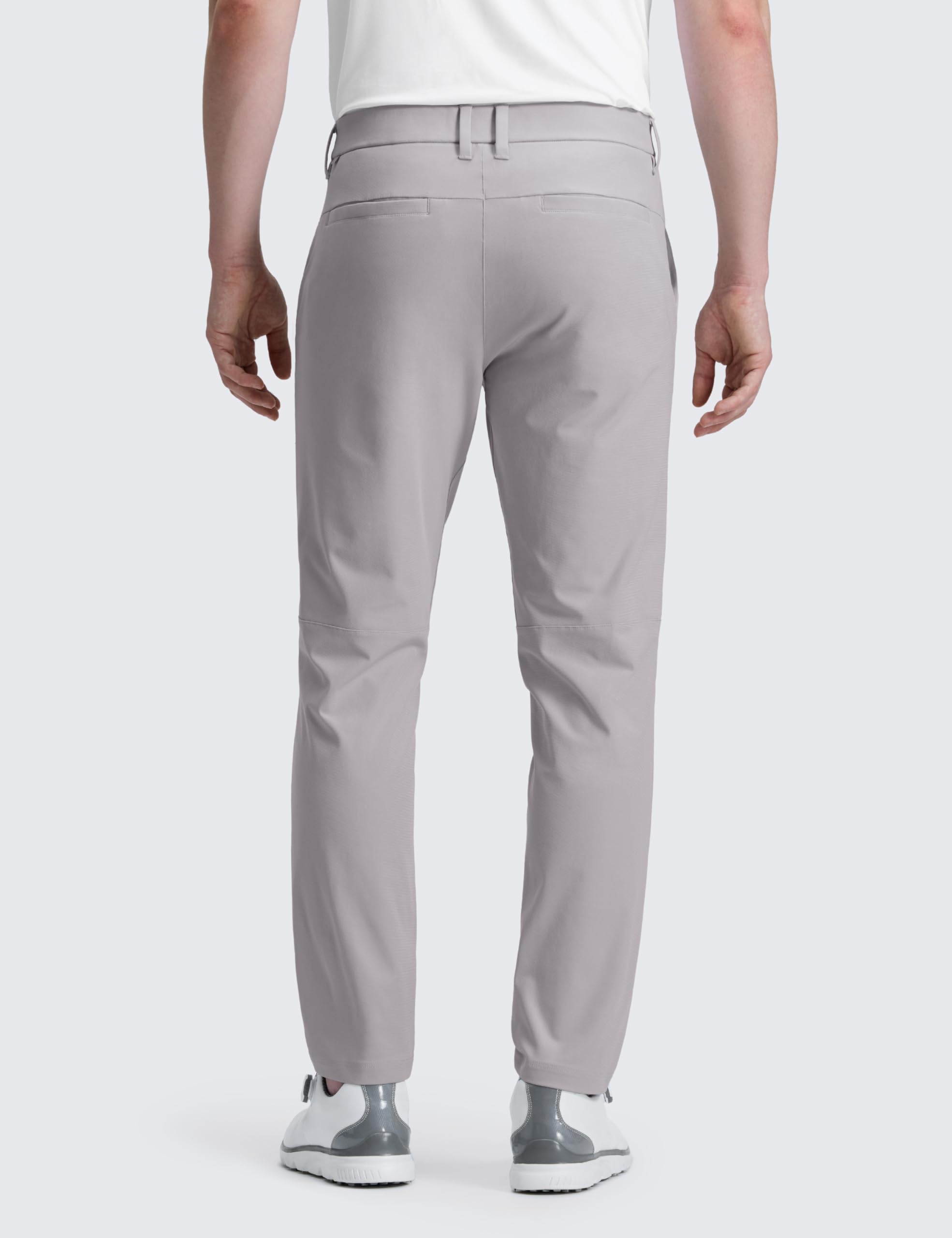 CRZ YOGA Pantaloni da Golf da Uomo Comodi Leggeri Asciugatura Rapida Traspiranti Elasticizzati con Tasche - 76cm Gabbiano 44