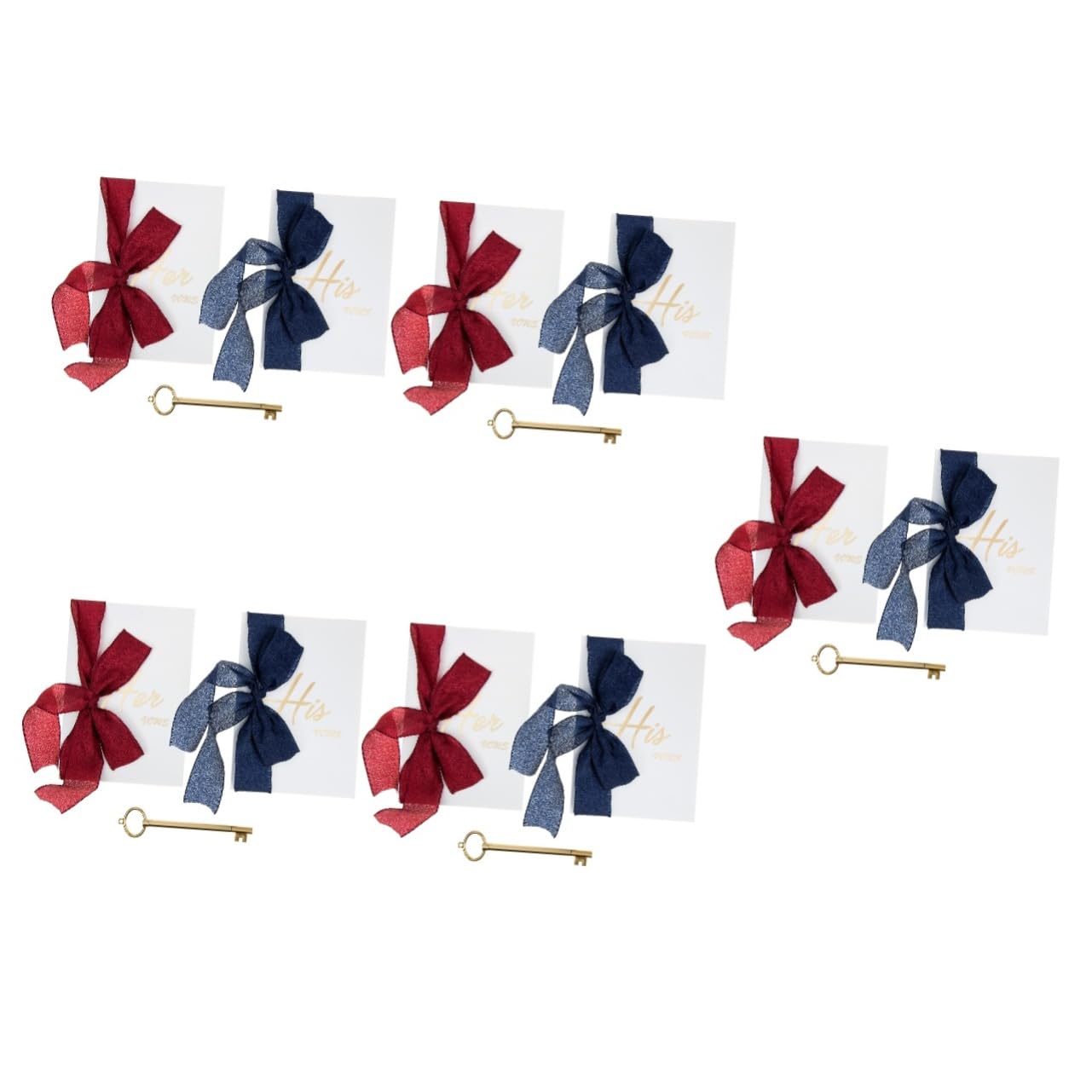 Nœud de mariage en satin Cabilock : décoration de cérémonie élégante et raffinée en lot de 10
