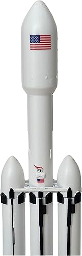 Miniatura 6 de Space X Falcon Heavy 1/233 Modelo de cohete fundido a troquel