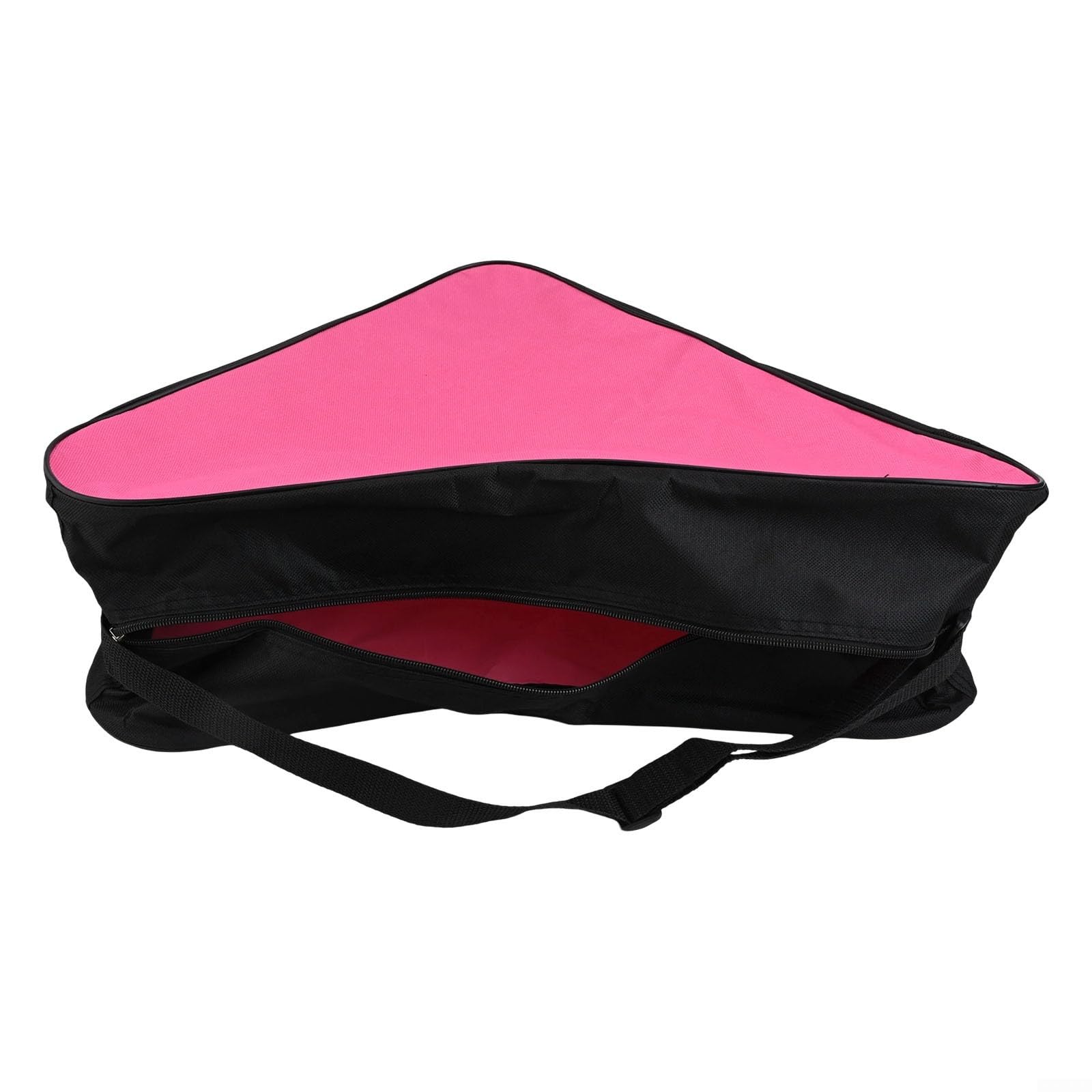 Borsa per pattini a rotelle in tessuto Oxford con spallacci regolabili per un facile trasporto e conservazione (nero e rosa)