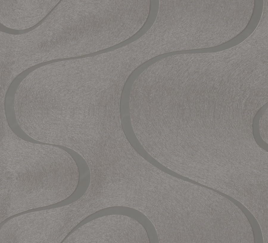 Colani Visions wallpaper, color: grey beige, metallics (glossy), article no:. 6053-3352, Black, Silver, 70 x 1005 cm - Image 2