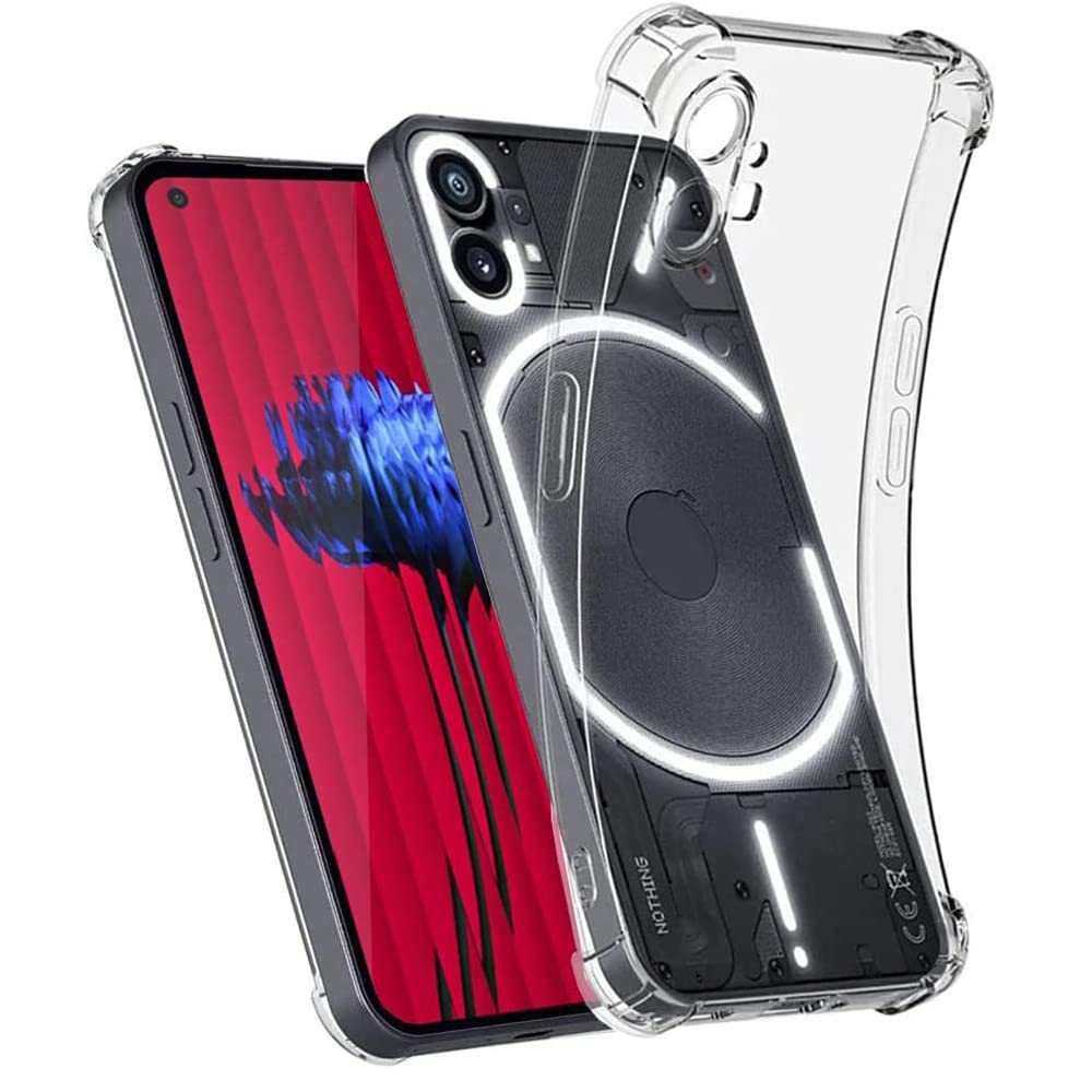 TheGiftKart Back Cover for Nothing Phone 1 Back Cover Case | Shockproof Clear Soft TPU Case | Camera Protection Bump | Cushioned Edges for Ultimate Protection Nothing Phone 1 Back Cover (Transparent) (B0BB2J7GJY) Amazon Price History, Amazon Price Tracker