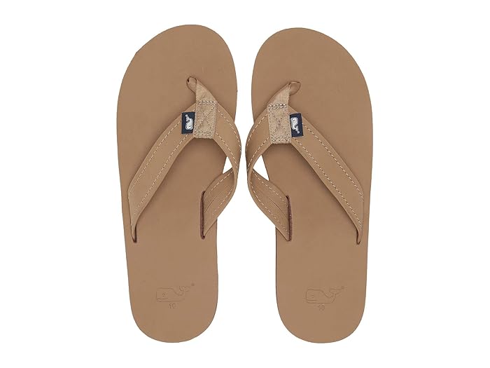 vineyard vines leather flip flops
