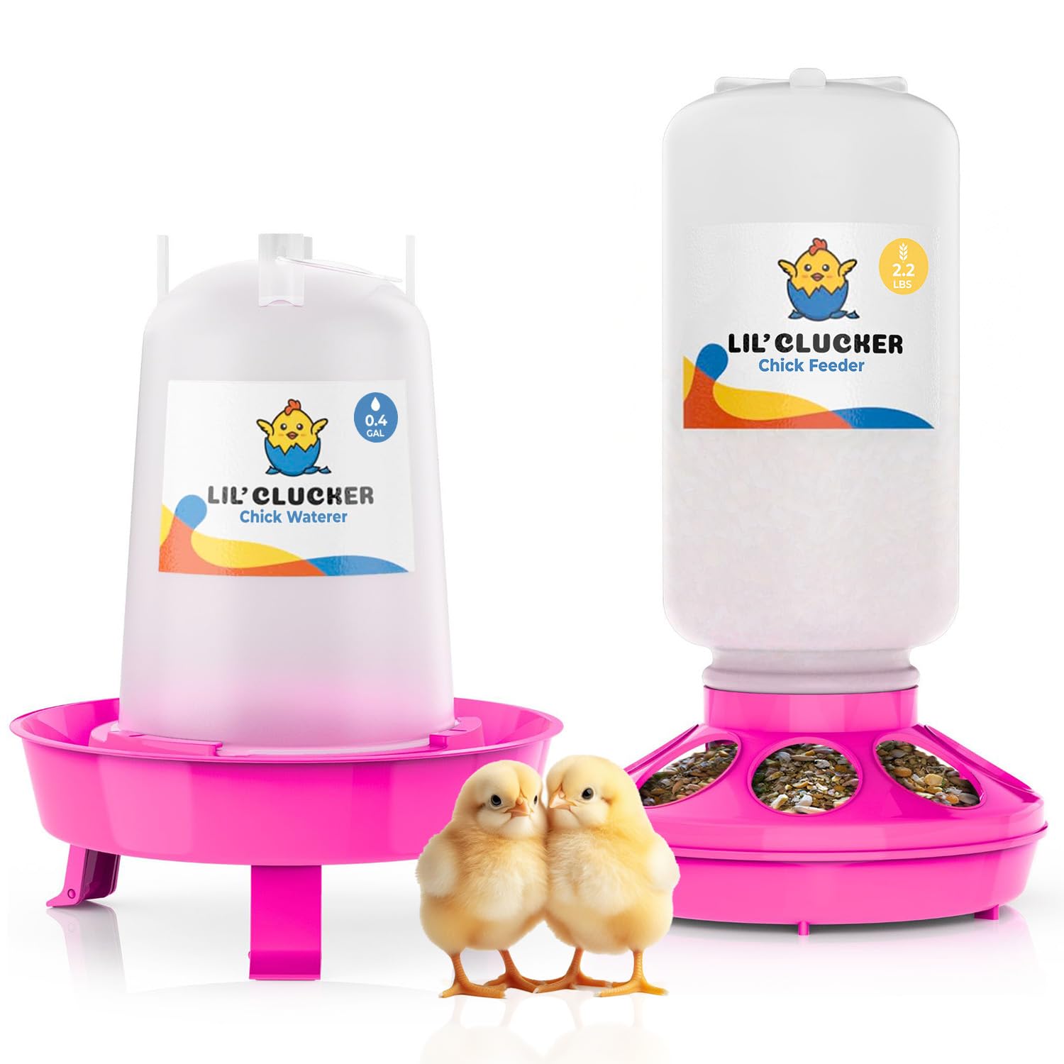 Lil'Clucker Chick Feeder and Waterer Kit