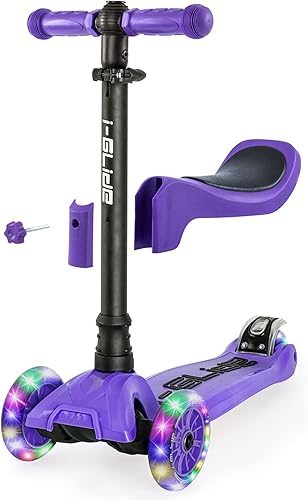 Scooter para niños pequeños scooter de 3 ruedas para niños scooter para niños con colores impresionantes scooter para niñas y niños manillar