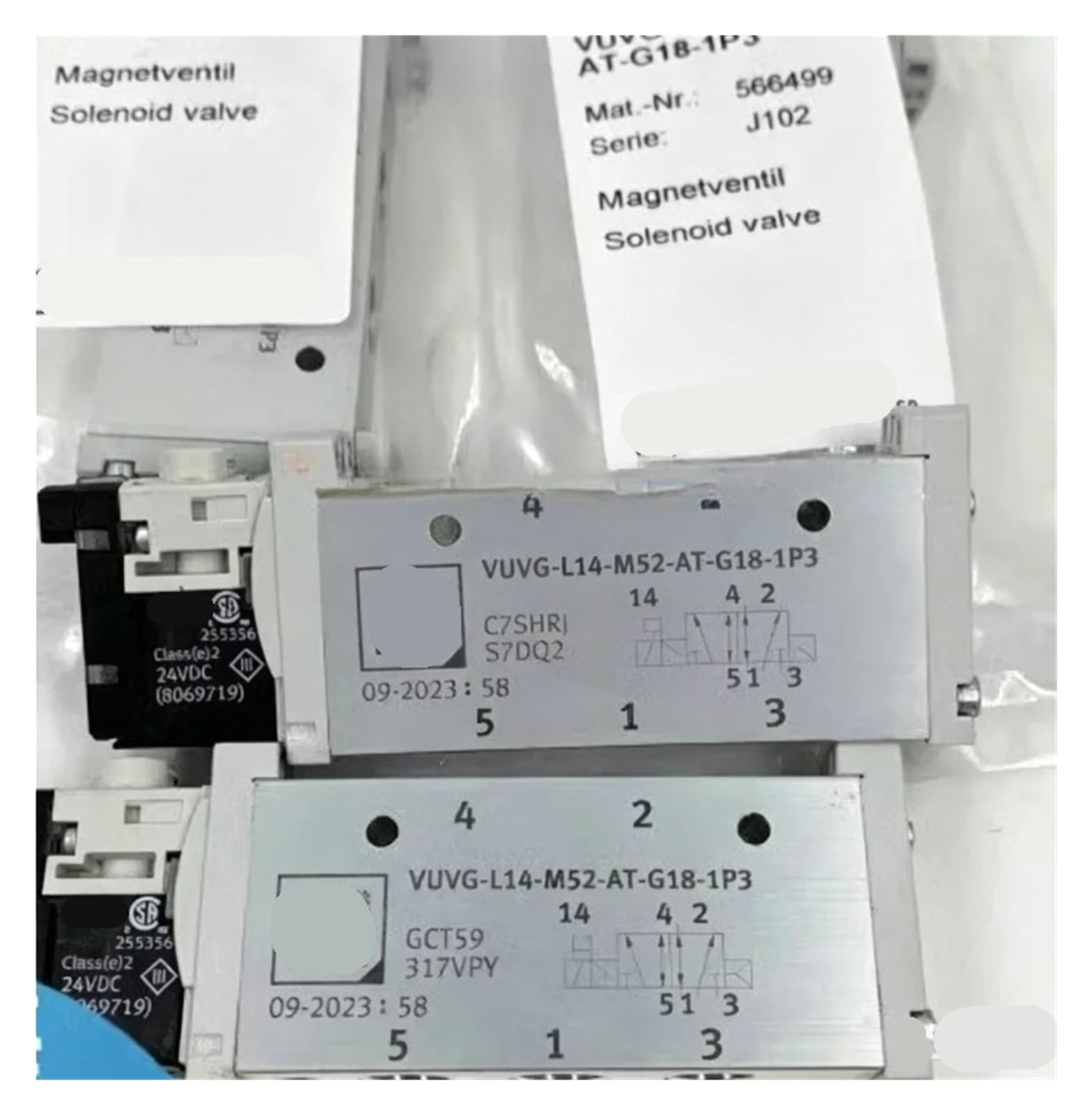 CJKXPZMH 1 x VUVG-L14-T32C-MT-G18-1H2L-W1 Solenoid Valve