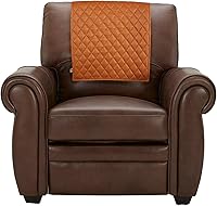 Vista 1 de D DOLLY LAMB Funda de cuero para reposacabezas de silla reclinable, sofá, sofá biplaza, protector de muebles, funda para asiento de teatro, funda