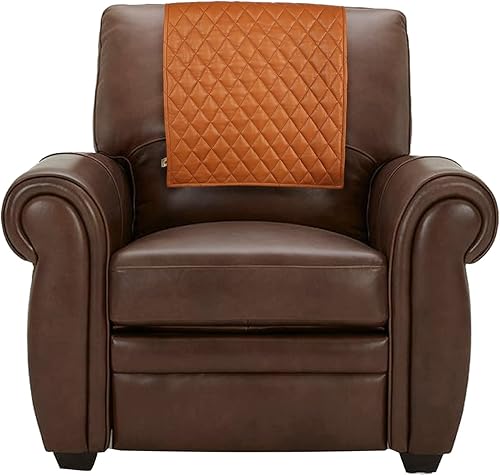D DOLLY LAMB Funda de cuero para reposacabezas de silla reclinable, sofá, sofá biplaza, protector de muebles, funda para asiento de teatro, funda