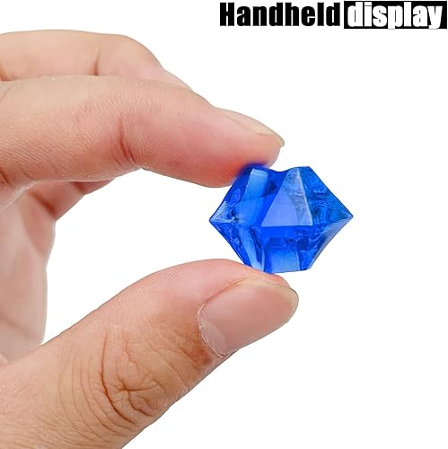 Vista 93 de Cubitos de hielo triturados falsos, rellenos de jarrón, 0.433 x 0.551 in, 650 cubos de hielo falsos reutilizables, cubos de cristal acrílico