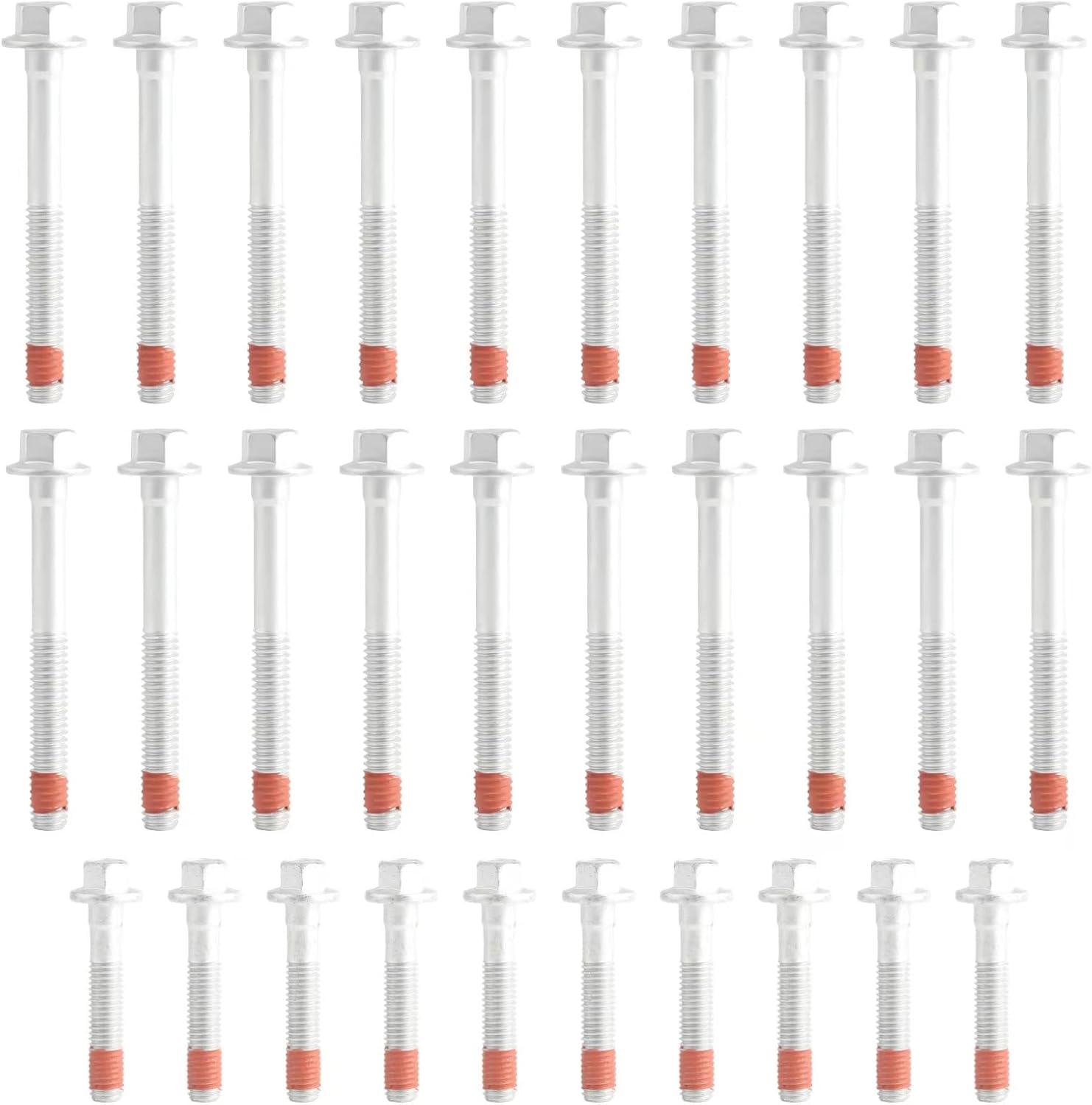 Fitede ES72220 Cylinder Head Bolt Set for Chevy Silverado Corvette GMC Sierra Yukon Escalade - Replaces ES72390 30pc Kit