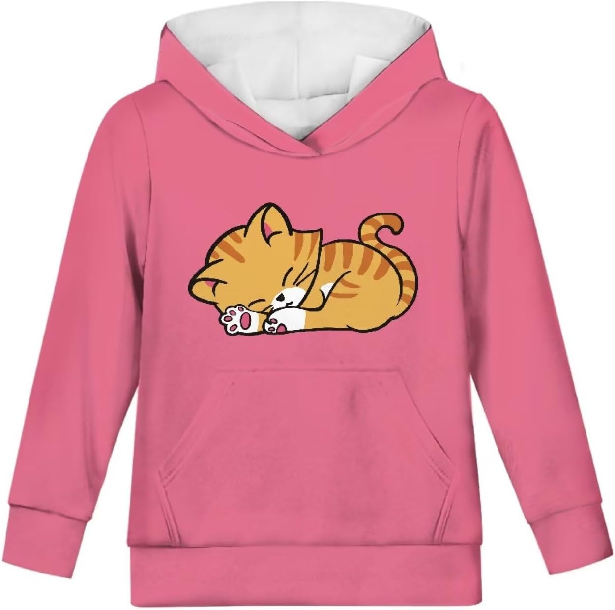 Boys Girls Hoodies Sweatshirt Comfy Sport Clothing for Kids Trendy Hooded Pullover 6-14 Years Old Fall Outfit