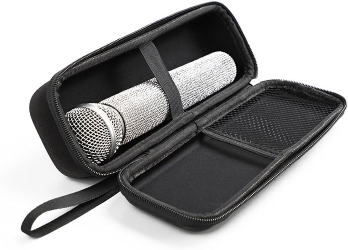 SUPVOX 2 Pcs Microphone Gig Bag Eva Shockproof Carrying Case for Single Handheld Microphones with Zipper Storage Organizer for Mic Equipment Transport image 4