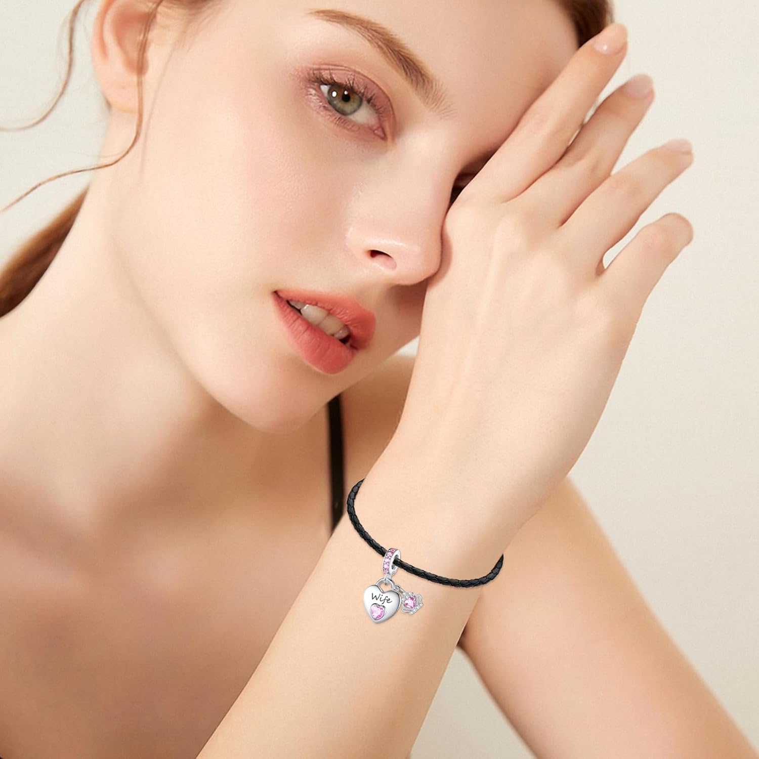 Family Charms for Charms Bracelet: 925 Sterling Silver Heart Dangle Charms for Bracelets and Necklaces, Birthday Mother's Day Christmas Jewelry Gifts For Women. - Image 4