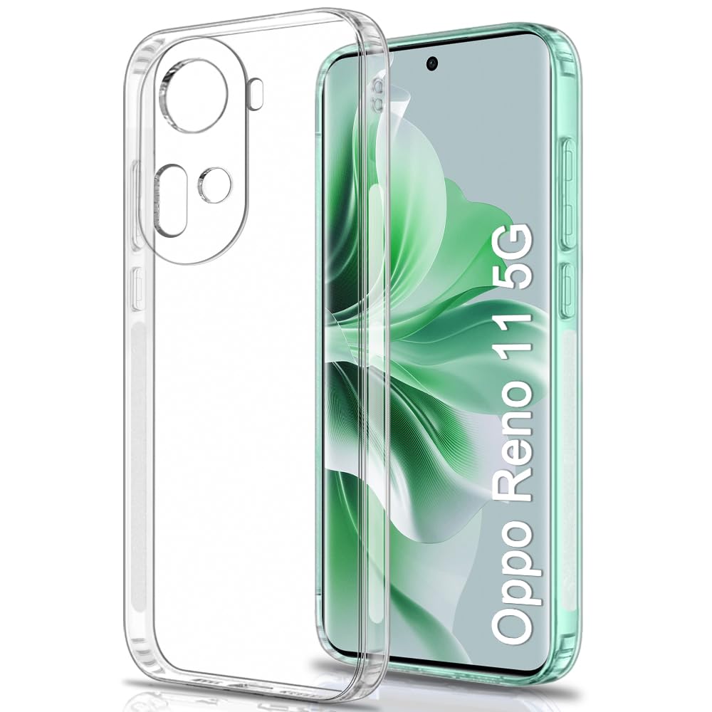 TheGiftKart Back Cover Soft Case for Oppo Reno 11 5G | Best Camera Protection | Inbuilt Dust Plugs & Anti-Slip Grip | Ultra Clear Slim Back Cover Case for Oppo Reno 11 5G (Silicone, Transparent) (B0CTWSD98C) Amazon Price History, Amazon Price Tracker