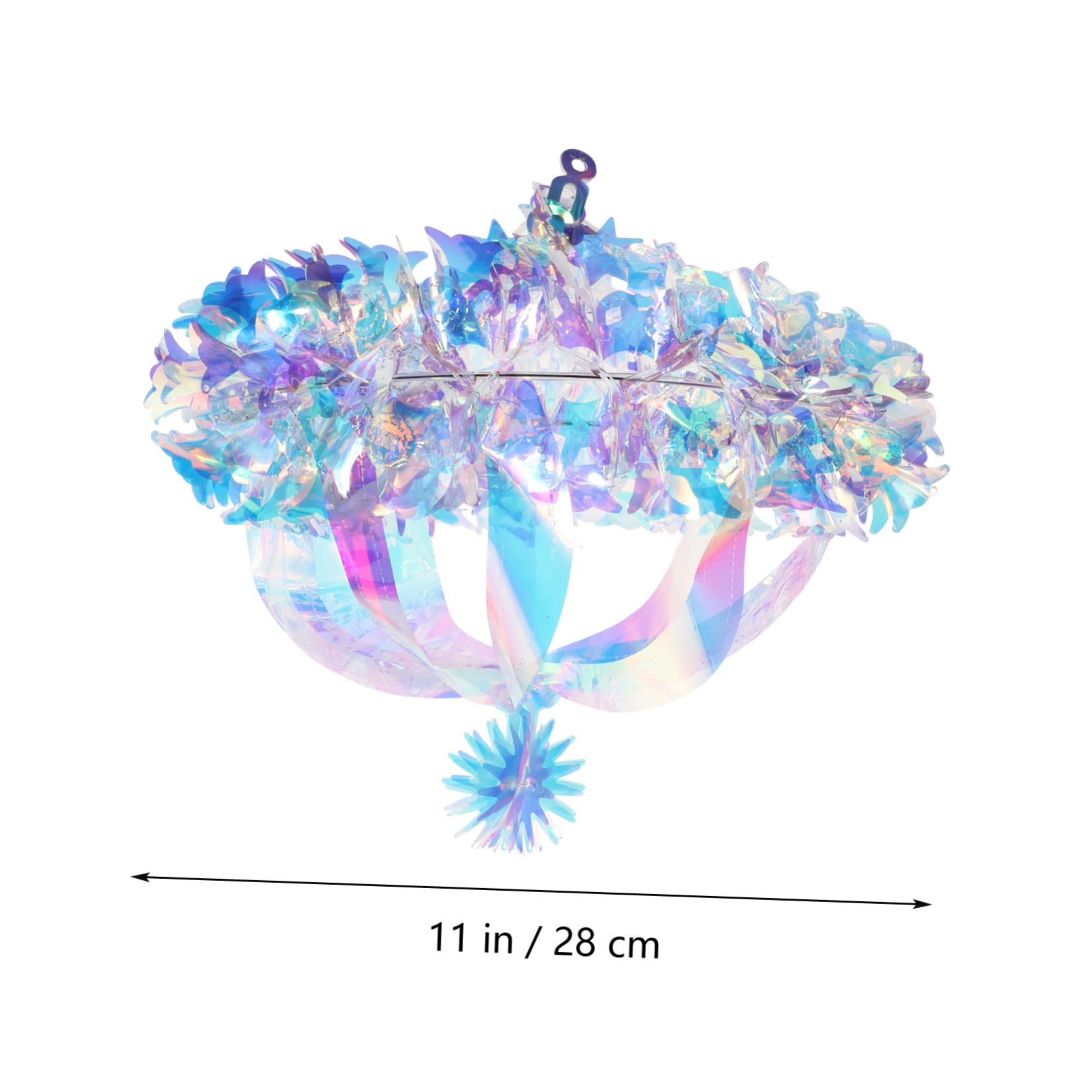 Cabilock 3pièces Glitter Iridescent Hanging Decoration Décoration De Plafond Irisée Pour Mariage Anniversaire Fête Et Événements Ornement Lumineux